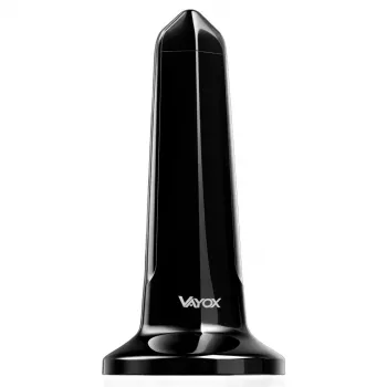 VAYOX VA0127 beltéri DVB-T/T2 antenna, fekete, 28 dBi, 3m koaxiális kábel, USB-ről működtethető