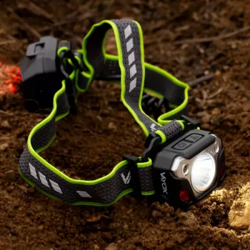 VAYOX VA0103 akkumulátoros fejlámpa, 1200 lm, SST40, mozgásérzékelő, powerbank funkció