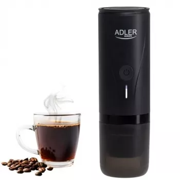 Adler AD 4400 hordozható kávéfőző, 20 bar, fekete