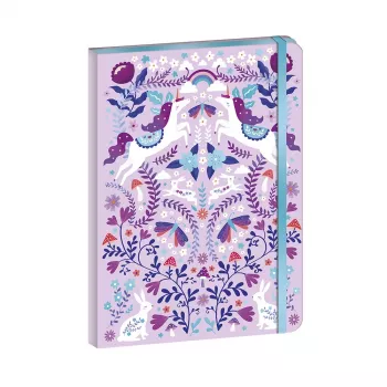 Janod Unicorn Dreamland jegyzetfüzet gumiszalaggal 6+
