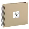 HAMA ALBUM FINE ART 28x24/50 taupe, fekete lapok