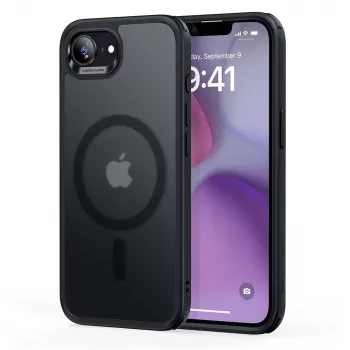 ESR Classic Hybrid HaloLock MagSafe Case for iPhone 16e / 17e, Frosted Black
