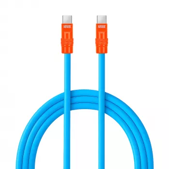 Newell USB-C - USB-C kábel 100W, 2m, szilikon, kék-narancs