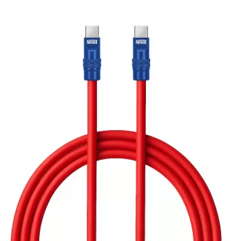 Newell USB-C - USB-C kábel 100W 2m szilikon piros-tengerészkék
