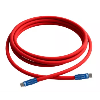 Newell USB-C - USB-C kábel 100W 2m szilikon piros-tengerészkék