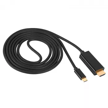 Akyga AK-AV-18 USB-C - HDMI kábel, 4K, 1,8 m, fekete