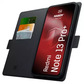 3MK PROTECTION Redmi Note 13 Pro+ - 3mk Hardy Foldy tok fekete