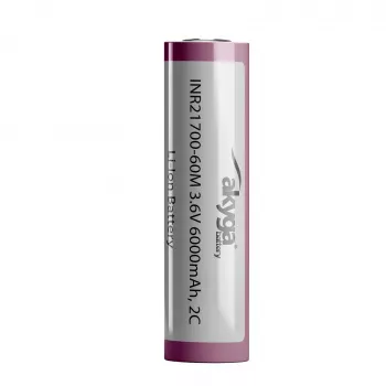 Akyga AKY2185 INR21700-60M 2C Li-ion akkumulátor 21700 3,6 V 6000 mAh