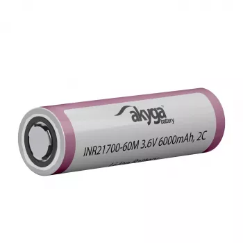 Akyga AKY2185 INR21700-60M 2C Li-ion akkumulátor 21700 3,6 V 6000 mAh