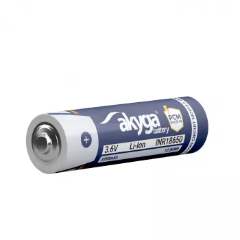 Akyga AKY2462 INR18650-33.5M-PCM Li-ion akkumulátor 18650 3,6 V 3350 mAh PCM védelemmel