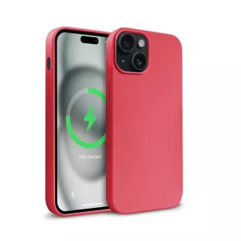 Crong Color Cover mágneses tok iPhone 15 Plus MagSafe-hez (rózsaszín)
