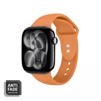 Crong Liquid szíj Apple Watch 38/40/41/42 mm-hez (narancssárga)