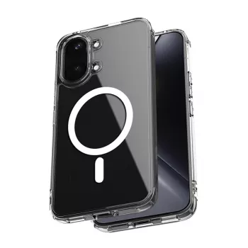 Crong Hybrid Clear Magnetic tok Xiaomi POCO X8 Pro Max 5G-hez, átlátszó, MagSafe-kompatibilis
