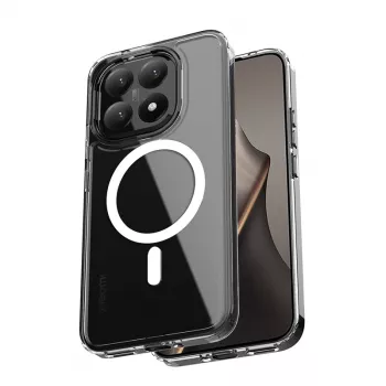Crong Hybrid Clear mágneses MagSafe tok Xiaomi 15T-hez (átlátszó)