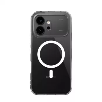 Crong Hybrid Clear mágneses tok Honor 600 5G-hez, MagSafe-kompatibilis, átlátszó