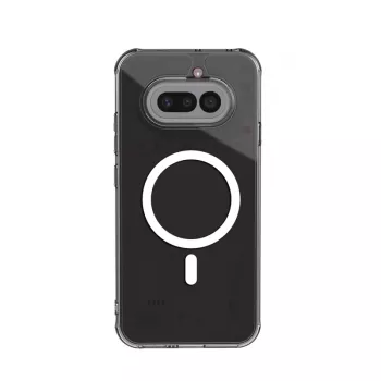 Crong Hybrid Clear mágneses tok Nothing Phone 4a-hoz, MagSafe-kompatibilis, átlátszó