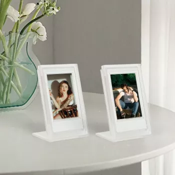 LOVEINSTANT 2x átlátszó képkeret + tárolódoboz Fujifilm Instax Mini 12, 11, 9, 8, 7s, 70, 90, 50, 40, Evo, Liplay, Link 2, Link SE-hez