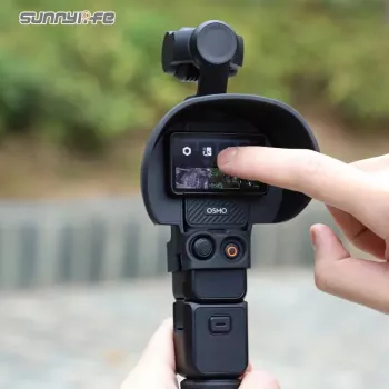 SUNNYLIFE LCD képernyő-napellenző és védelem DJI Osmo Pocket 3-hoz - fekete