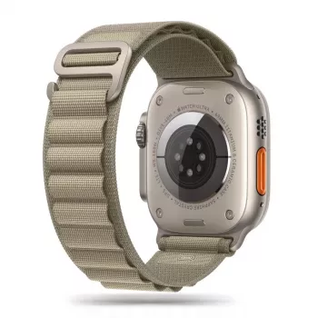 TECH-PROTECT NYLON PRO Apple Watch 6 / 7 / 8 / 9 / 10 / SE / Ultra 1 / 2 (44 / 45 / 46 / 49 mm) titán/olíva