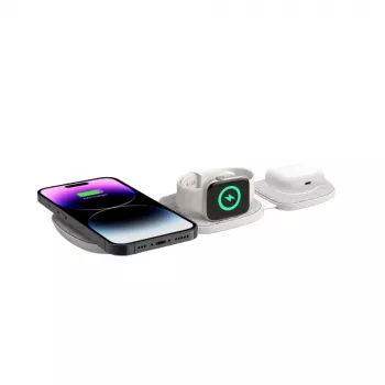 Tech-Protect QI15W-A32 3IN1 MagSafe vezeték nélküli töltőállvány szürke