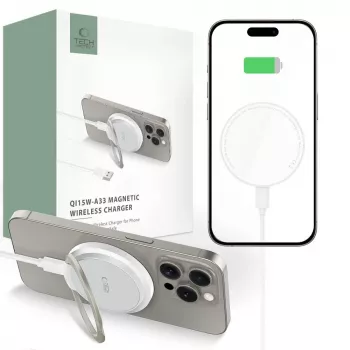 Tech-Protect QI15W-A33 MagSafe vezeték nélküli töltő 15W fehér
