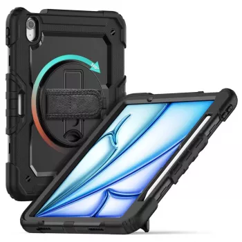 Tech-Protect Solid360 tok iPad Air 11 inch 6/7/8 (2024-2026) - fekete