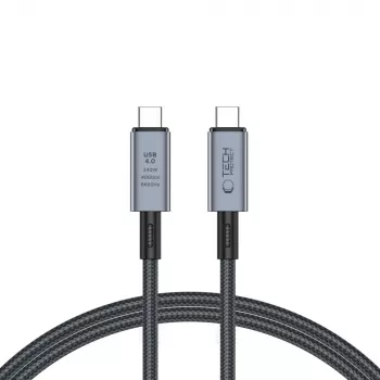 TECH-PROTECT ULTRABOOST MAX USB 4.0 8K 40Gbps Type-C kábel PD240W 100cm szürke
