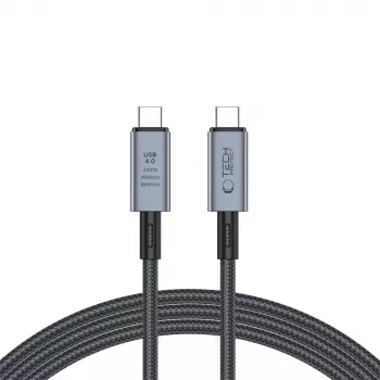 TECH-PROTECT ULTRABOOST MAX USB 4.0 8K 40Gbps Type-C kábel PD240W 200cm szürke