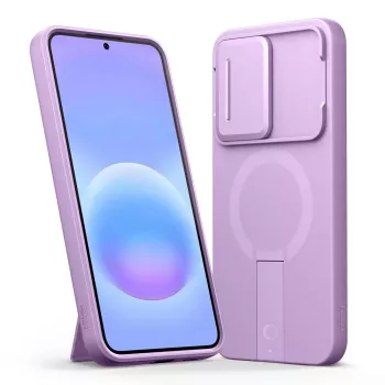 Tech-Protect Kevlar Aura MagSafe tok Samsung Galaxy A57-hez, lila