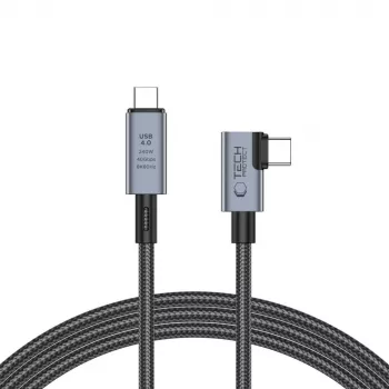 TECH-PROTECT ULTRABOOST MAX „L” USB 4.0 8K 40Gbps USB-C kábel PD 240W 150cm szürke