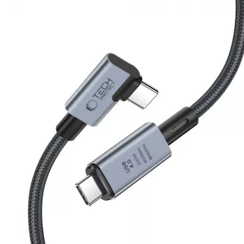 TECH-PROTECT ULTRABOOST MAX „L” USB 4.0 8K 40Gbps USB-C kábel PD 240W 150cm szürke