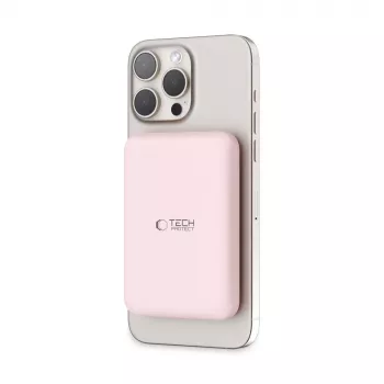 TECH-PROTECT PB10 LIFEMAG MagSafe power bank 5000mAh rózsaszín