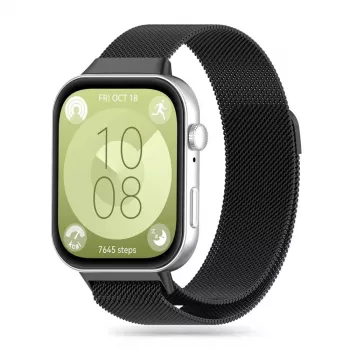 TECH-PROTECT Milanese Loop szíj Huawei Watch Fit 3-hoz - fekete