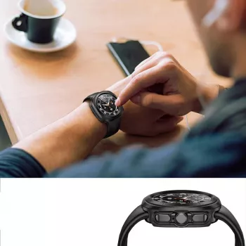 TECH-PROTECT DEFENSE360 Samsung Galaxy Watch Ultra (47 mm) védőtok, fekete
