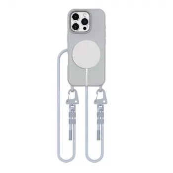Tech-Protect Magnecklace MagSafe telefontartó nyakpánt iPhone 16 Pro Max, szürke