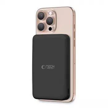 TECH-PROTECT PB24 LIFEMAG QI2 MAGSAFE POWER BANK 10000MAH FEKETE