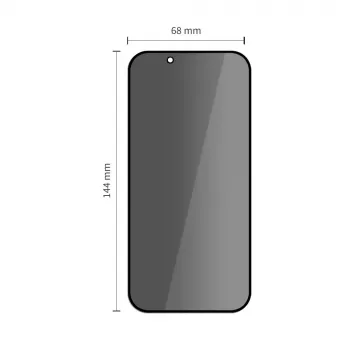 TECH-PROTECT Quick Set SPY+ Privacy edzettüveg kijelzővédő 2 darabos csomag iPhone 13 / 13 Pro / 14 / 16E / 17E-hez