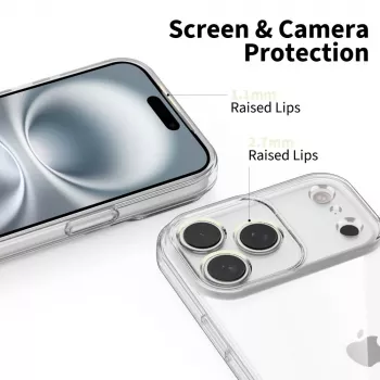 Tech-Protect Flexair iPhone 17 Pro Max átlátszó hátlap