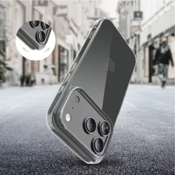 Tech-Protect Flexair Hybrid tok Apple iPhone 17 Pro Max készülékhez, átlátszó