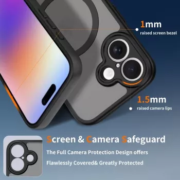 Tech-Protect BasicMag MagSafe tok Apple iPhone 17 készülékhez, matt fekete