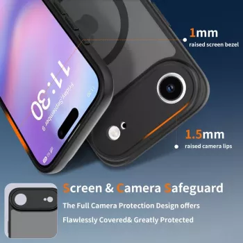 Tech-Protect BasicMag MagSafe tok Apple iPhone 17 Air készülékhez, matt fekete