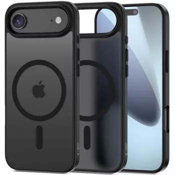 Tech-Protect Magmat MagSafe iPhone 17 Air matt fekete hátlap
