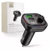 TECH-PROTECT CC07 3 portos autós töltő PD 54W + FM-transzmitter Bluetooth fekete