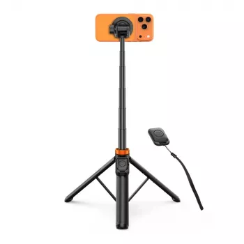 TECH-PROTECT L03S MagSafe Bluetooth szelfibot tripod fekete