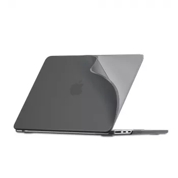 Tech-Protect Smartshell merev tok MacBook Air 13 M2-M5 2023-2026, matt fekete
