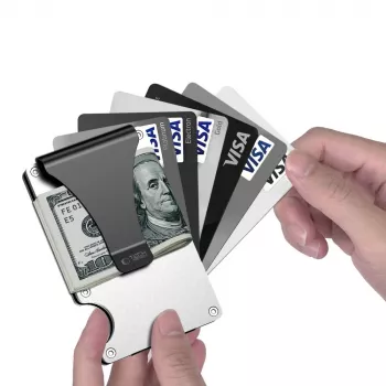 TECH-PROTECT THORN RFID kártyatartó acél ezüst