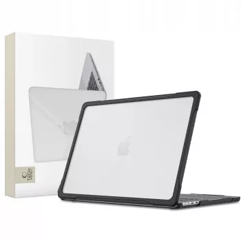 Tech-Protect Velar merev tok MacBook Air 15 M2-M5 2023-2026, fekete/matt átlátszó
