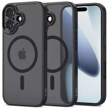 Tech-Protect Magcam Magsafe iPhone 17 matt fekete tok