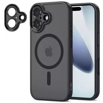 Tech-Protect Magcam Magsafe iPhone 17 matt fekete tok