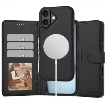 Tech-Protect Wallet MagSafe iPhone 17 matt fekete